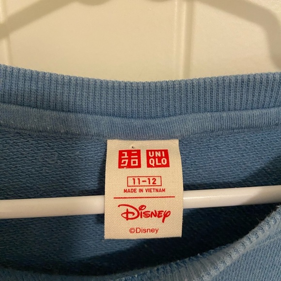 NWOT Uniqlo Disney kid’s blue Mickey Mouse‎ crewneck limited edition 11-12 years - Picture 4 of 7